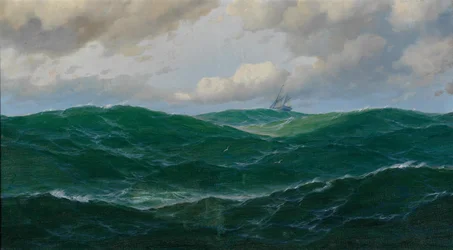Schiff auf stürmischer See